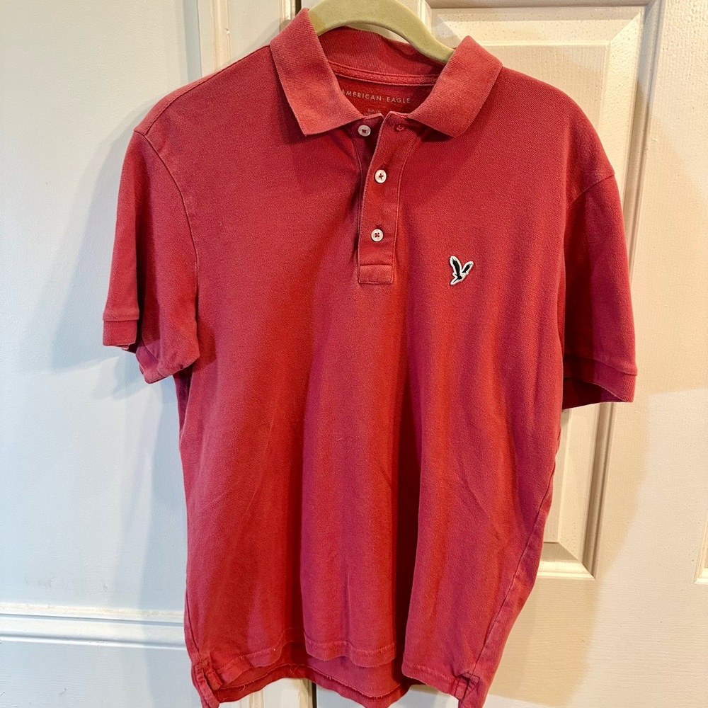 American Eagle Polo- Red size Small